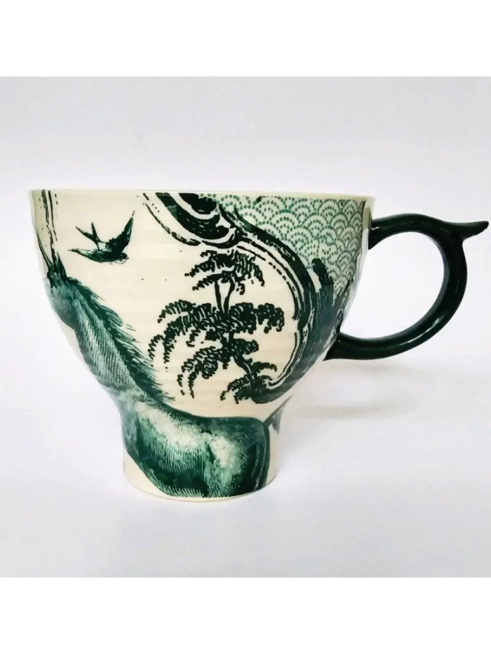 Anthropologie Teal Green Unicorn Oversized Mug - Picture 2 of 5